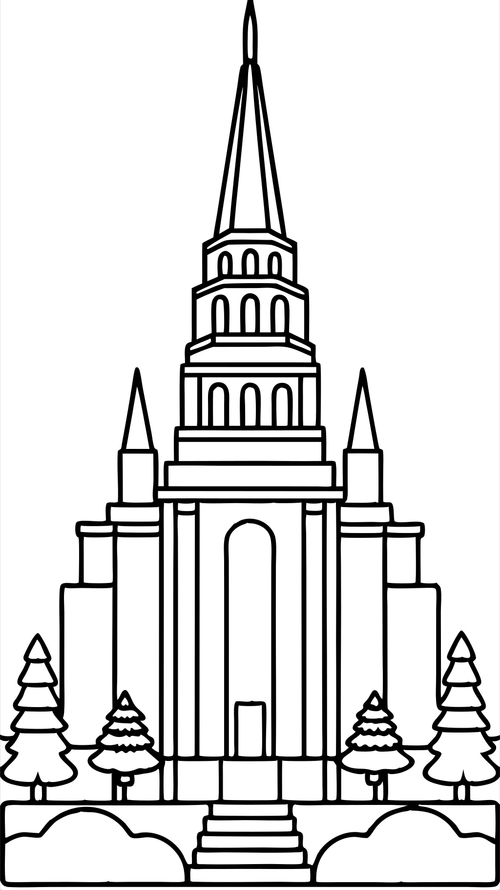 coloriages de temple LDS